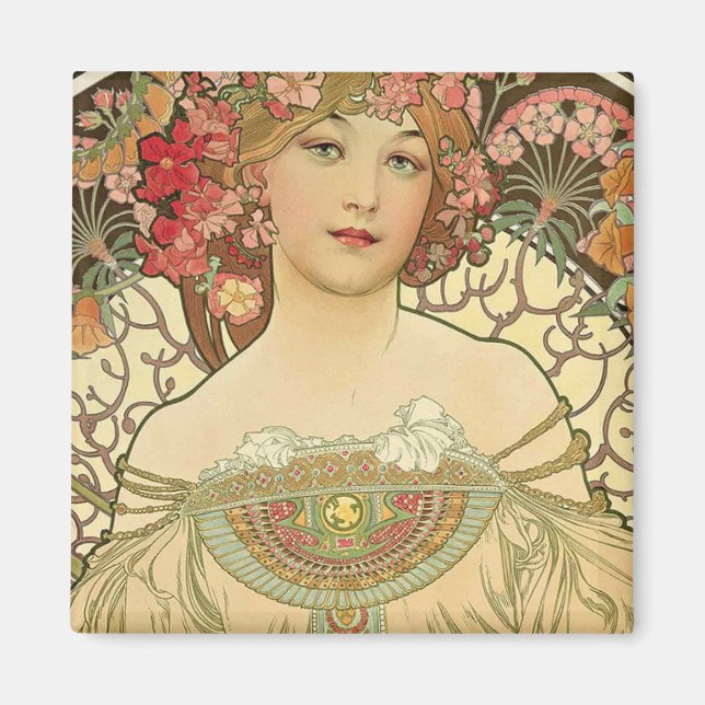 Alphonse Mucha - Jugendstilmeister Magnet (Vorne)