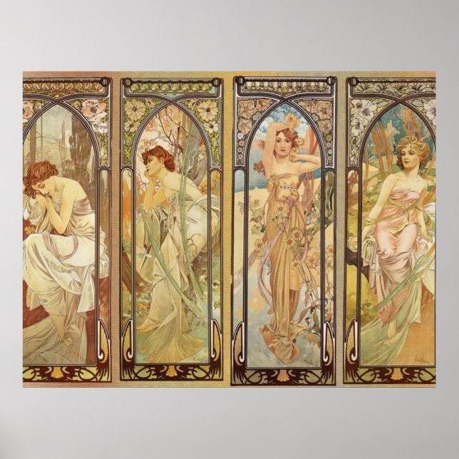 Alphonse Mucha - Jugendstilmeister Poster (Vorne)