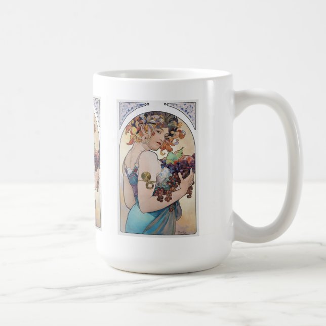 Alphonse Mucha Kaffeetasse (Rechts)