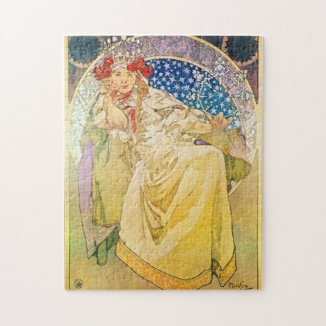 Alphonse Mucha Kunst (Vertikal)
