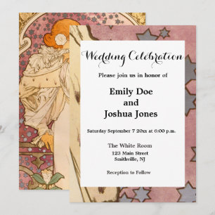 Alphonse Mucha La Dame Aux Camelias: Art Nouveau Einladung
