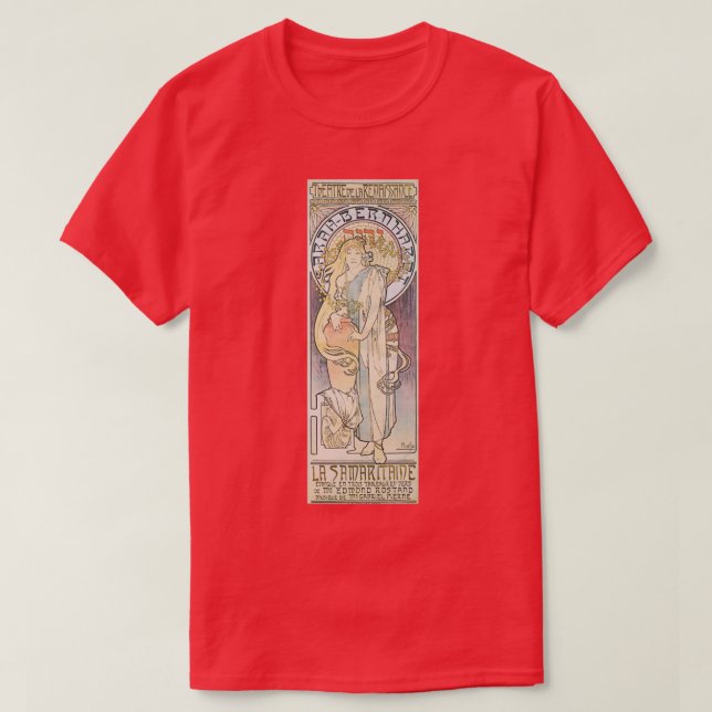 Alphonse Mucha La Samaritaine T-Shirt (Design vorne)