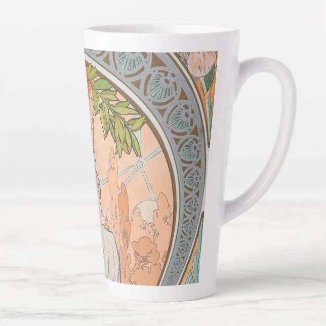 Alphonse Mucha Milchtasse (Rechts)