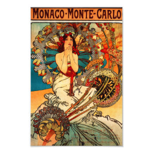 Alphonse Mucha Monte Carlo Druck