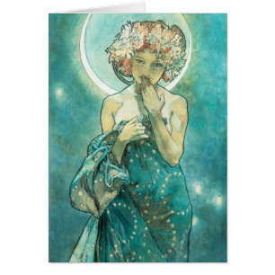 Alphonse Mucha Moonlight Clair De Lune Art Nouveau