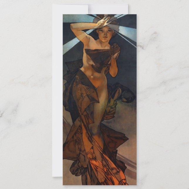 Alphonse Mucha Morning Star Einladungen (Vorderseite)