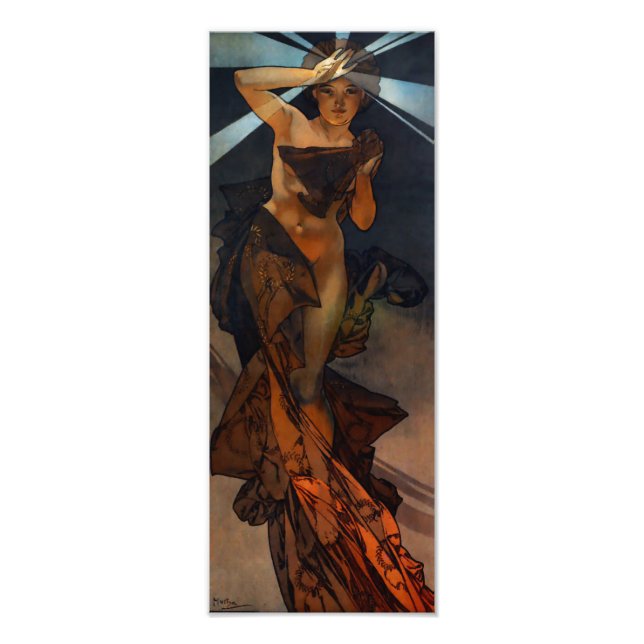 Alphonse Mucha Morning Star Print Fotodruck (Vorne)