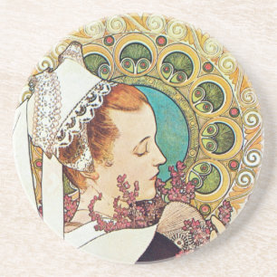 Alphonse Mucha Nurse Maid Untersetzer
