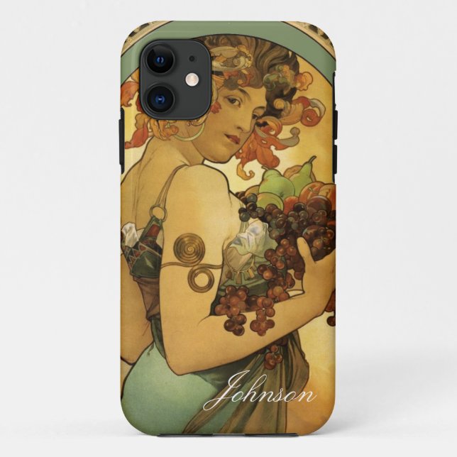 Alphonse Mucha Painting Case-Mate iPhone Hülle (Rückseite)