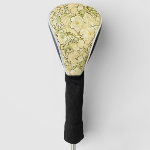 Alphonse Mucha Pfingstrosen Art Nouveau Blumenmust Golf Headcover