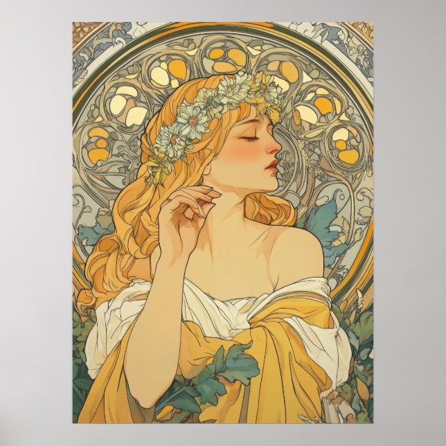 Alphonse Mucha Poster (Vorne)