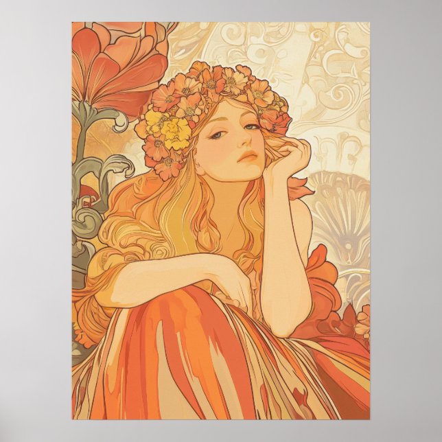 Alphonse Mucha Poster (Vorne)