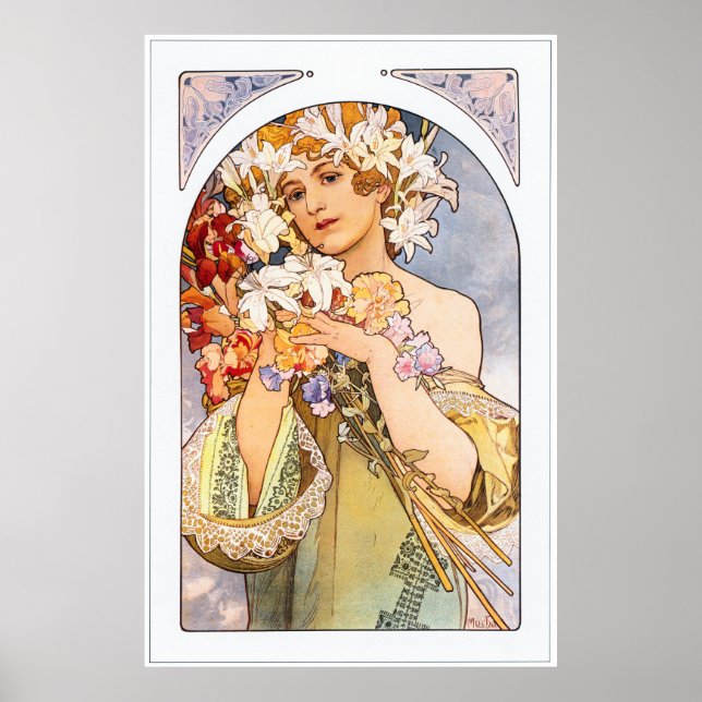 Alphonse Mucha Poster (Vorne)