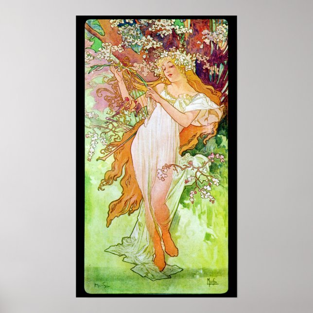 Alphonse Mucha Poster (Vorne)
