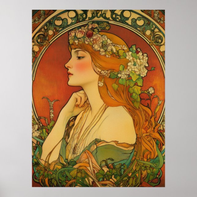 Alphonse Mucha Poster (Vorne)