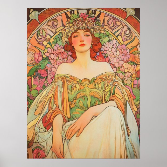 Alphonse Mucha Poster (Vorne)
