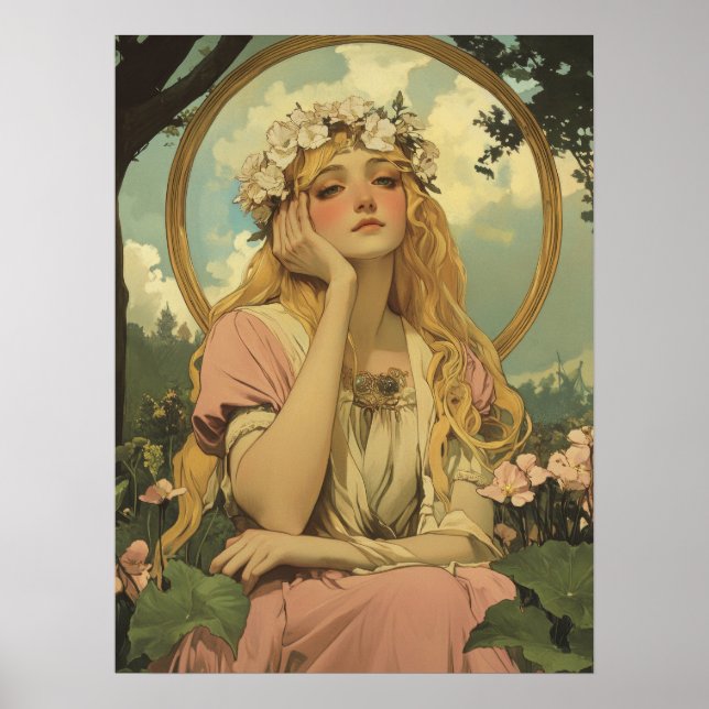 Alphonse Mucha Poster (Vorne)