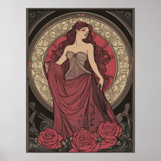 Alphonse Mucha Poster (Vorne)