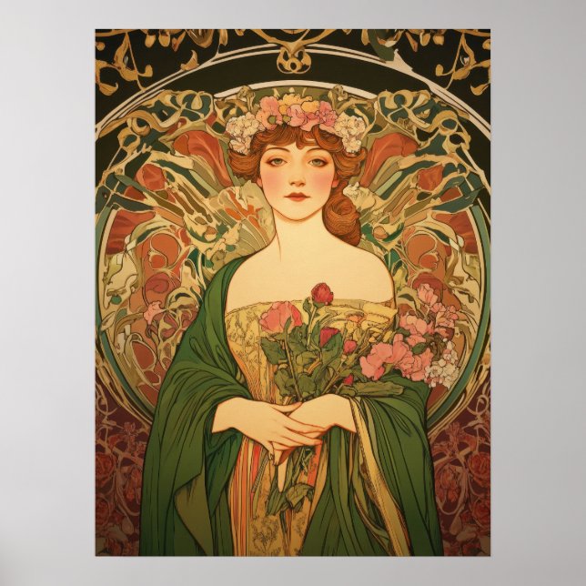 Alphonse Mucha Poster (Vorne)