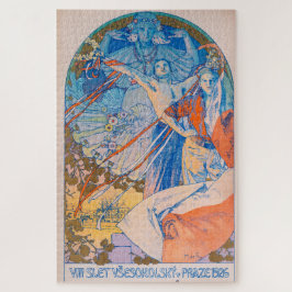 Alphonse Mucha Poster für das Sokol Festival (1926