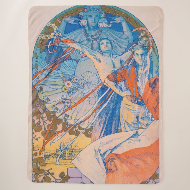 Alphonse Mucha Poster für das Sokol Festival (1926 Sherpadecke (Vorderseite)