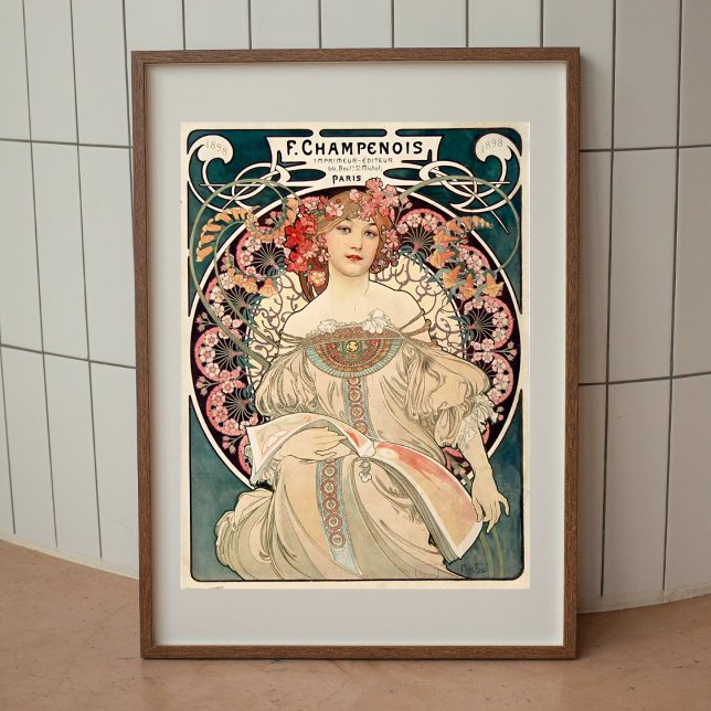 Alphonse Mucha poster vintage murale (Créateur téléchargé)