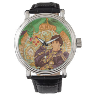 Alphonse Mucha Prince und Dragon Armbanduhr