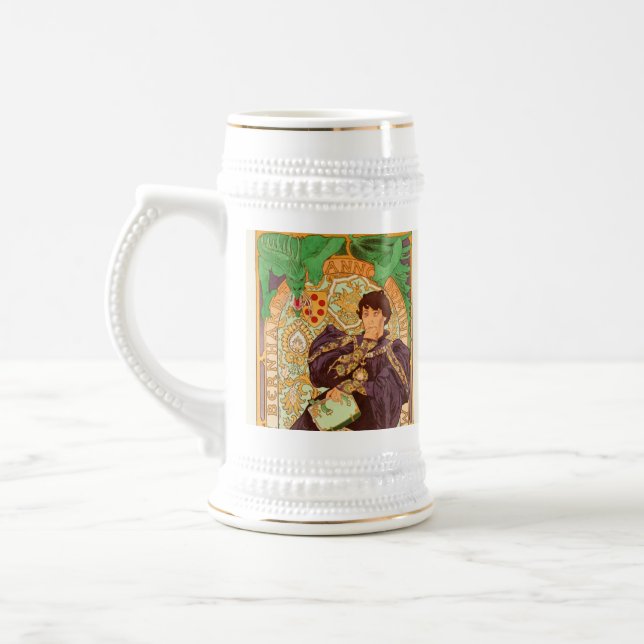 Alphonse Mucha Prince und Dragon Bierglas (Links)
