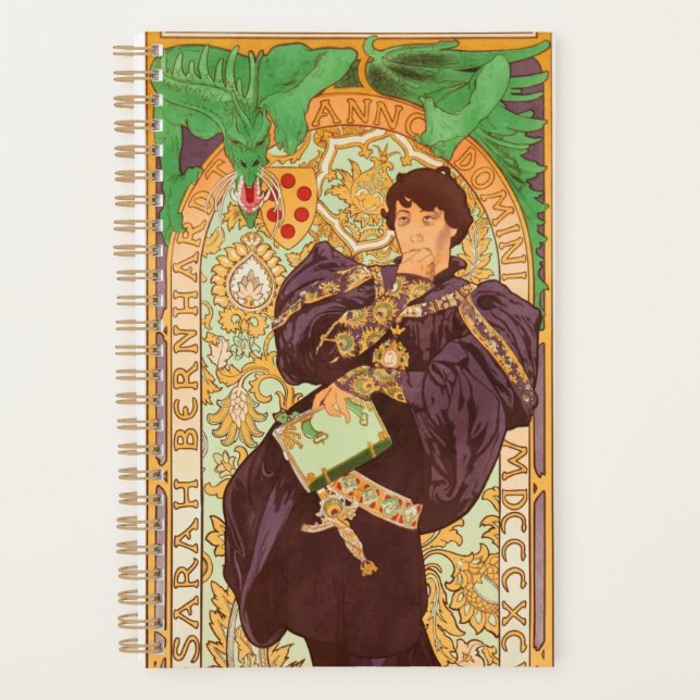 Alphonse Mucha Prince und Dragon Planer (Vorderseite)