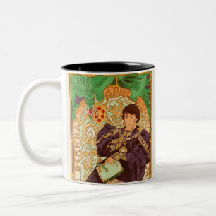 Alphonse Mucha Prince und Dragon Zweifarbige Tasse