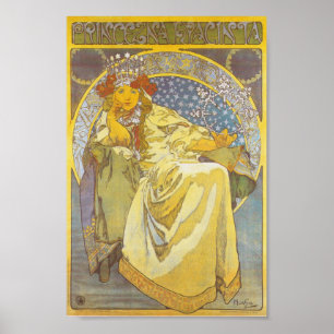 Alphonse Mucha - Princess Hyacint Print Poster