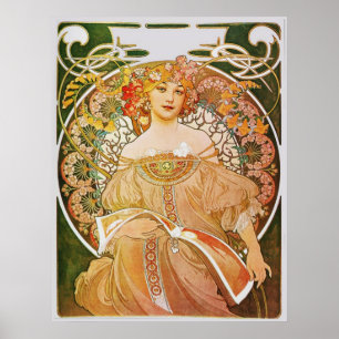 Alphonse Mucha Reverie Poster