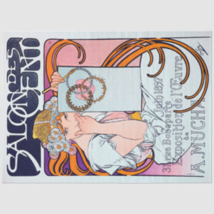 Alphonse Mucha Seidenpapier
