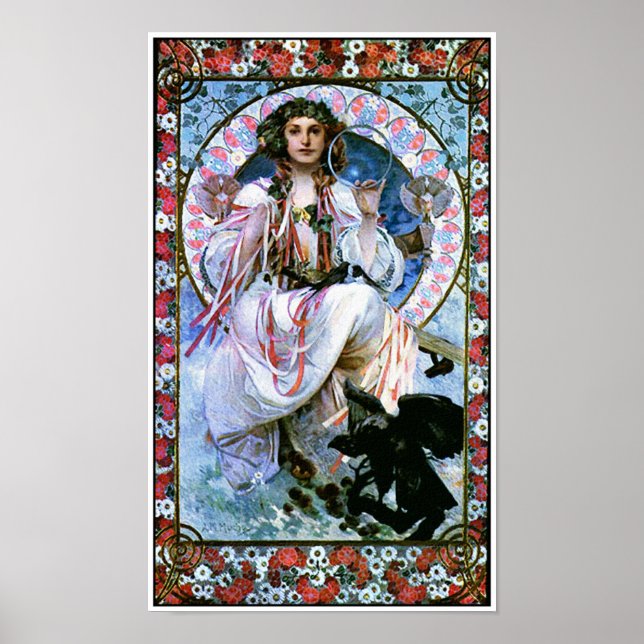 Alphonse Mucha - Slavia - Jugendstil - Sezession Poster (Vorne)