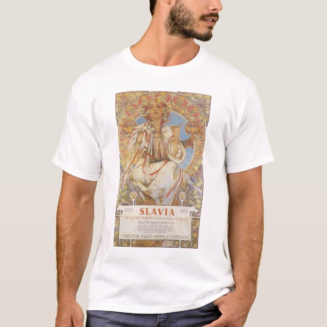 Alphonse Mucha - Slavia Shirt (Vorderseite)