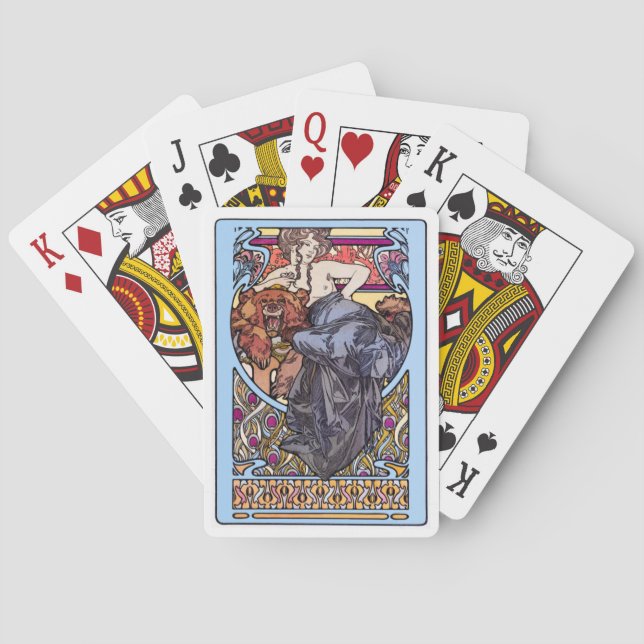 Alphonse Mucha Spielkarten (Rückseite)