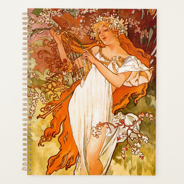 Alphonse Mucha Spring Planer (Vorderseite)