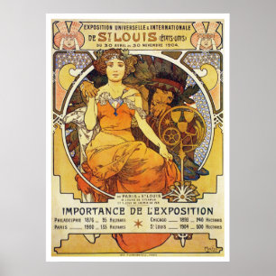 Alphonse Mucha. St.- Louisausstellung 1903 Poster