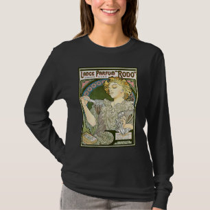 Alphonse Mucha startet Parfüm Rodo, Nouveau Fine T-Shirt