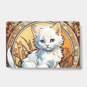 Alphonse Mucha Stil Katze Ausweis