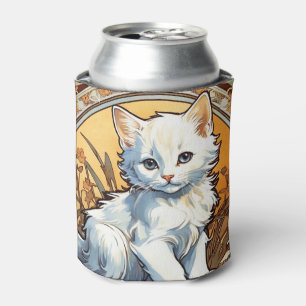 Alphonse Mucha Style Cat Dosenkühler