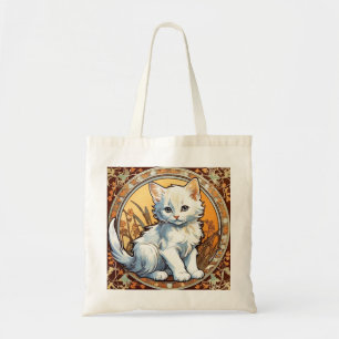 Alphonse Mucha Style Cat Tragetasche