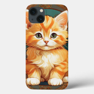Alphonse Mucha Style Orange Cat Case-Mate iPhone Hülle