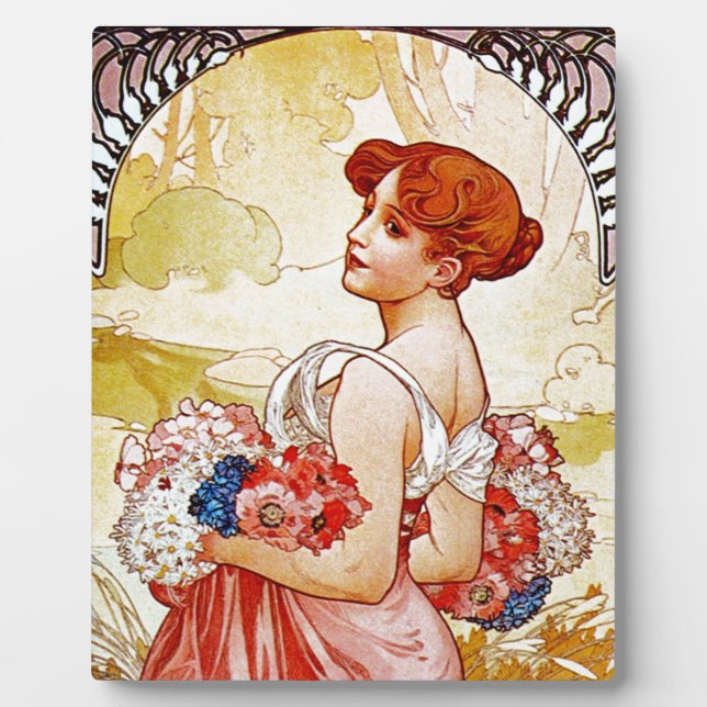 Alphonse Mucha Summer Fotoplatte (Vorderseite)