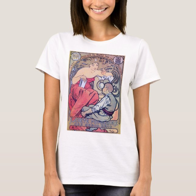 Alphonse Mucha T-Shirt (Vorderseite)