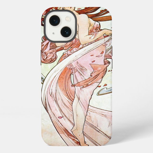 Alphonse Mucha Tanz iPhone Hülle (Rückseite)