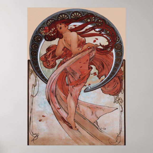 Alphonse Mucha - Tanz Poster (Vorne)