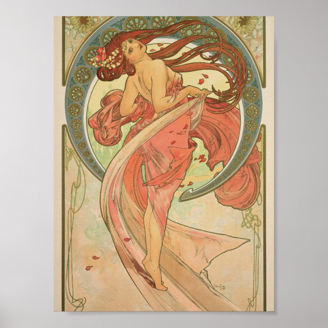 Alphonse Mucha - Tanz Poster (Vorne)