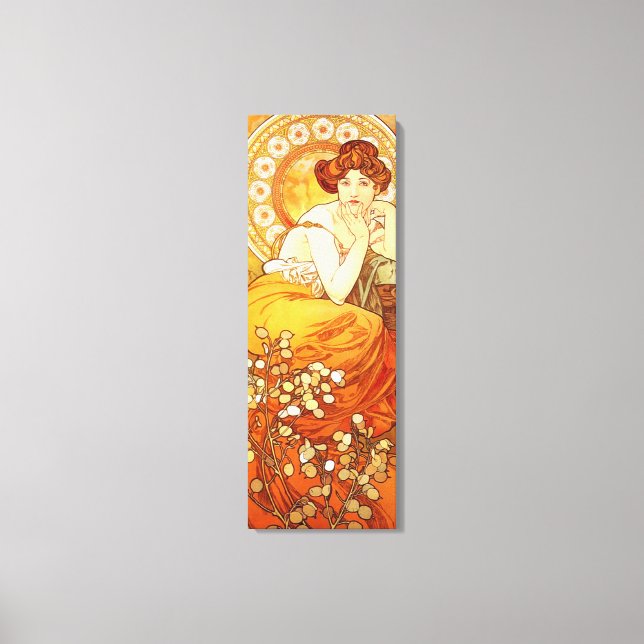 Alphonse Mucha Topaz Leinwand Poster (Vorderseite)