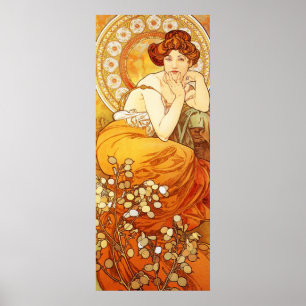 Alphonse Mucha Topaz-Plakat Poster